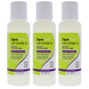 DevaCurl Light Defining Gel - Pack of 3 by DevaCurl for Unisex 3 oz Gel
